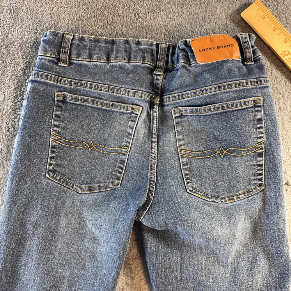 Lucky‎ Brand Authentic Skinny Stretch Jeans Medium Wash Girls Size 16 Adjustable